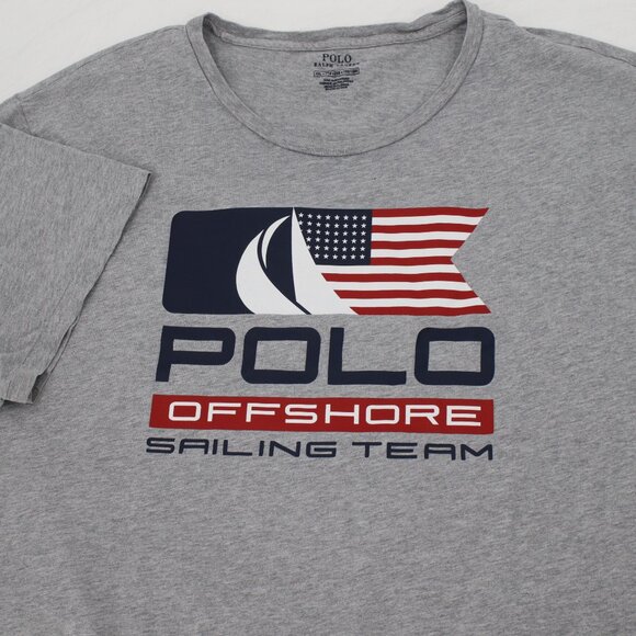 Polo Ralph Lauren Other - Polo Ralph Lauren shirt Mens 2XL Polo Offshore Sailing Team American Flag Preppy